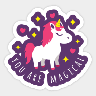 You Are Magical - Unicorn Sticker